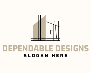 House Architect Structure logo design