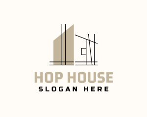 House Architect Structure logo design