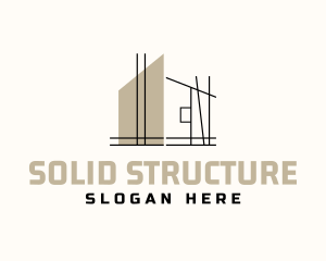 House Architect Structure logo design