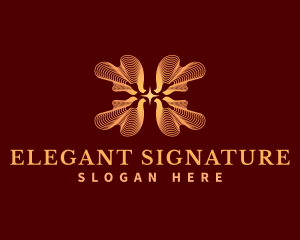 Elegant Star Waves logo design