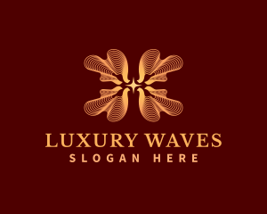 Elegant Star Waves logo design