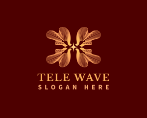 Elegant Star Waves logo design