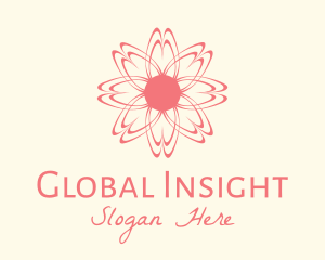 Pink Wellness Flower Logo