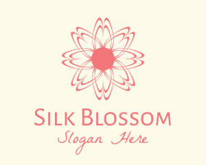 Pink Wellness Flower logo design