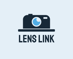 Hat Camera Lens logo design