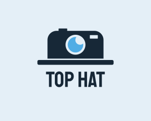 Hat Camera Lens logo design