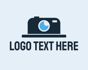Lens - Hat Camera Lens logo design