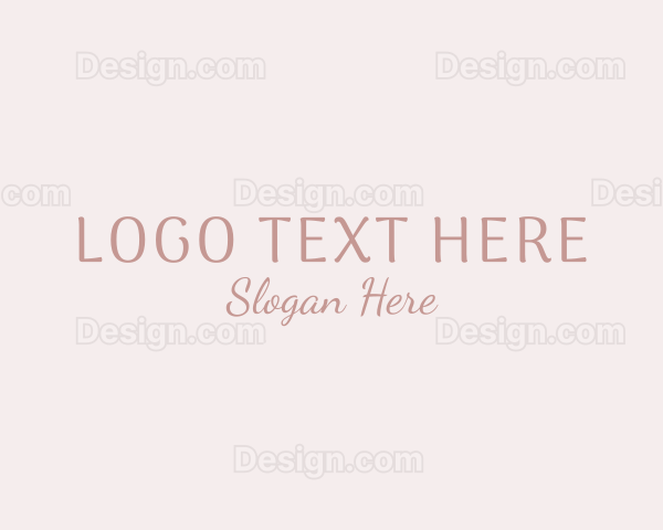 Elegant Cursive Beauty Logo