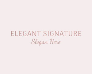 Elegant Cursive Beauty logo design