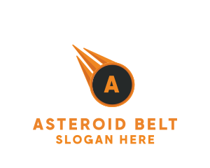 Falling Meteor Comet logo design