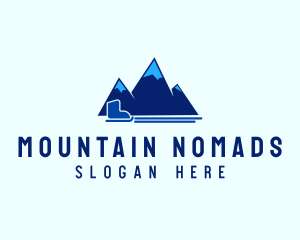 Mountain Peak Snow Ski logo design