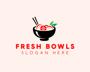 Asian Soup Bowl logo design