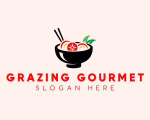 Asian Soup Bowl logo design