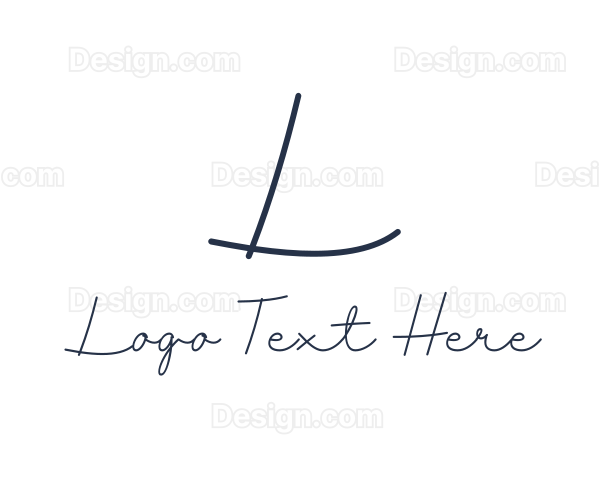 Signature Fashion Designer Brand Logo