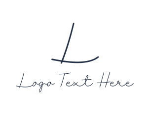 Signature Fashion Designer Brand  Logo