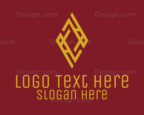 Gold Luxury Diamond Logo