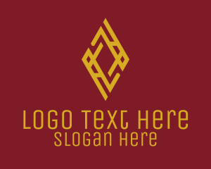 Gold Luxury Diamond logo