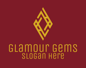 Gold Luxury Diamond logo design