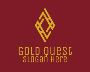 Gold Luxury Diamond logo design