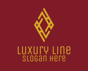 Gold Luxury Diamond logo design