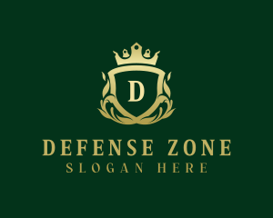 Boutique Crown Shield logo design