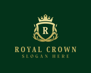 Boutique Crown Shield logo design