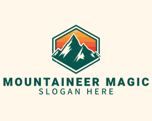 Camping Mountaineer Peak logo design