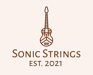 Minimalist Wooden Guitar logo