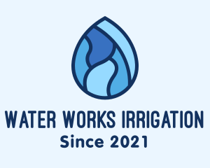 Distilled Water Station  logo design