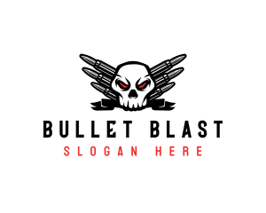 Skull Ammunition Bullet logo