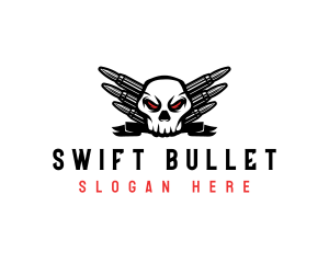 Skull Ammunition Bullet logo