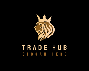 Lion Crown Royalty logo design