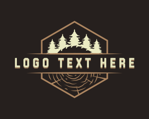 Woodwork Logging Timber Logo