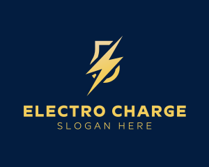 Electric Bolt Bulb logo design