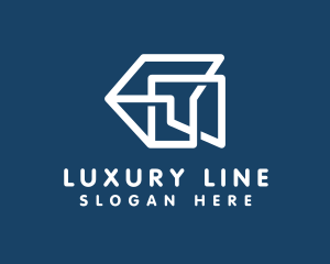 Construction Line Art Company  logo design