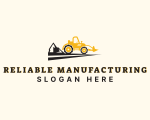 Backhoe Machinery Construction logo