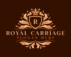 Royal Crown Leaf logo design