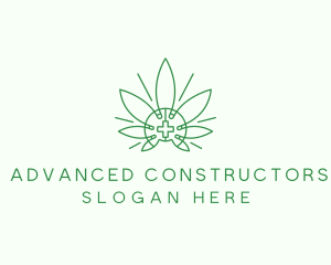 Medical Marijuana Outline logo design