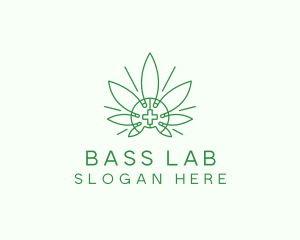 Medical Marijuana Outline logo design