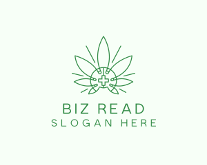 Medical Marijuana Outline logo design