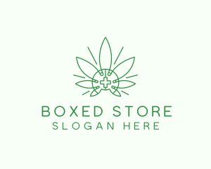 Medical Marijuana Outline logo design