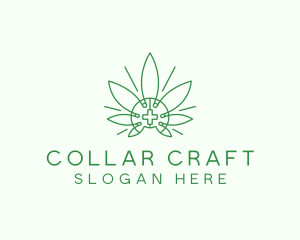 Medical Marijuana Outline logo design