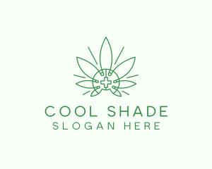 Medical Marijuana Outline logo design