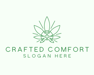 Medical Marijuana Outline logo design