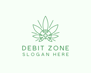 Medical Marijuana Outline logo design