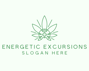 Medical Marijuana Outline logo design