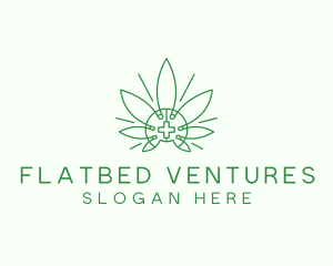 Medical Marijuana Outline logo design