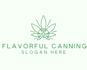 Medical Marijuana Outline logo design