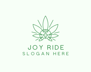 Medical Marijuana Outline logo design