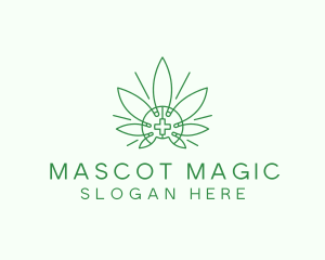 Medical Marijuana Outline logo design